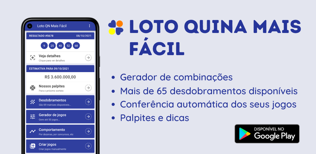 Quina Loteria Br 💰 - Gerador de Jogos, Resultados APK for Android Download